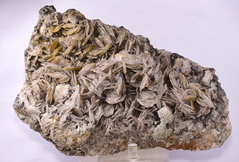 20cms GEMMY BARITE CRYSTALS PYRITE PERU SHINY TRANSLUCENT MINERAL SPCIMEN EB84