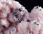 3.9cms RHODOCHROSITE ROSETTE PYRITE QUARTZ PERU PINK CRYSTALS MINERAL RB403