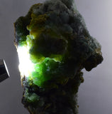 11.6cms DRUZY CHRYSOCOLLA CALCITE QUARTZ LILY MINE PERU COPPER MINERAL DB60