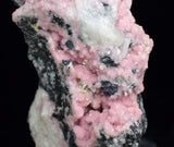 7.5cms RHODOCHROSITE QUARTZ CALCITE CRYSTALS JORDANITE (?) GALENA PERU RB510