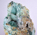 9.5cms DRUZY CHRYSOCOLLA ATACAMITE MALACHITE QUARTZ CRYSTALS LILY MINE PERU DB78