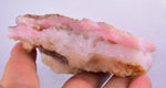 590 grams GEM PINK OPAL PERU ROUGH ANGEL SKIN TRANSLUCENT CORAL COLOR PB82