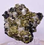 4.1cms APATITE QUARTZ PYRITE CRYSTALS PERU HUANZALA AB246