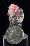 2cms RHODOCHROSITE FLUORITE PYRITE CRYSTAL RHOMBOHEDRAL SUPER MINIATURE RB299