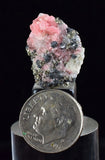 2cms RHODOCHROSITE FLUORITE PYRITE CRYSTAL RHOMBOHEDRAL SUPER MINIATURE RB299