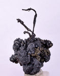 3.2cms NATIVE SILVER WIRES PERU ACANTHITE PYRITE UCHUCCHACUA MINE HB248