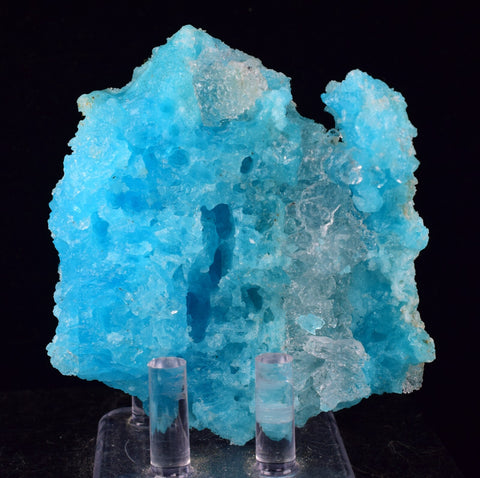 8.1cms NATURAL  SKY BLUE SALAMMONIAC LECONTITE CHILE CRYSTALS MINERAL UB247