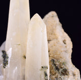 12.3cms QUARTZ EPIDOTE CRYSTAL MINERAL SPECIMEN QB109