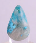 12.5 Carats  BLUE CHRYSOCOLLA QUARTZ MALACHITE PERU SCENIC CABOCHON PENDANT BB88