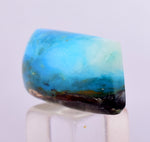 10.5cts GEM BLUE OPAL SCENIC CABOCHON PERU SEASCAPE PENDANT JEWELRY BB390