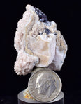 3.8cms PROUSTITE RED RUBY SILVER  MANGANO CALCITE PERU UCHUCCHACUA MINE HB268