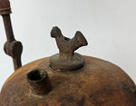 42cms LENTICULAR MINERS LAMP TUNNEL RARE LANTERN IRON CAST NB08