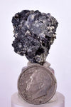 2.3cms PYRITE PYRRHOTITE PERU SHINY CRYSTALS SAMPLE MINERAL SPECIMEN MB78