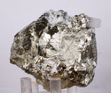 6.5cms PYRITE CUBIC QUARTZ CALCITE PERU SHINY CRYSTALS MINERAL COLLECTOR MB21