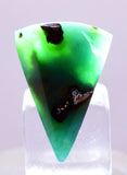 5carats GEM SILICA CHRYSOCOLLA CABOCHON CHALCEDONY LILY MINE PERU SCENIC BB145