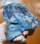 14cm NATURAL SCULPTURE IT LOOKS LIKE PICASSO ? AZURITE MALACHITE PERU QB118F