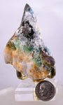 7.1cms DRUZY CHRYSOCOLLA QUARTZ LILY MINE PERU COPPER 2000 DISCOVERY DB26
