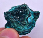 54grs BLUE MALACHITE CHRYSOCOLLA SCULPTURE SCENIC PERU ROUGH DECORATION UB180