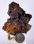 6cms GOETHITE BOTRYOIDAL IRIDESCENT CRYSTALS PERU IRON NEW FIND MINERAL ZB06