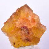 4.3cms GEM YELLOW FLUORITE SHINY CRYSTAL AHOULI MOROCCO MINERAL SPECIMEN KB46