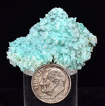 4.2cm SHATTUCKITE ON SELENITE PICKERINGITE CRYSTAL  COLOR PERU CHRYSOCOLLA TB71