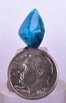 4cts GEM SILICA CHRYSOCOLLA CHALCEDONY POLISHED PERU NEW FIND BB340