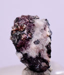 1cms NATIVE SILVER WIRES PERU PROUSTITE CALCITE QUARTZ UCHUCCHACUA MINE HB53