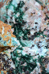 10cms ATACAMITE DRUZY MALCHITE CHRYSOCOLLA LILY MINE PERU MINERAL AB157