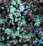 7.1cms AZURITE MALCHITE CRYSTALS PERU MINERAL SPECIMEN CUSCO UB209