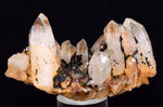 7.7cm HEMATOID QUARTZ  GOETHITE IRIDESCENT MINERAL SPECIMEN PERU COLLECTOR QB115