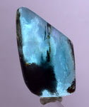 2.8cms GEM BLUE OPAL SCENIC CABOCHON PERU SEASCAPE PENDANT JEWELRY BB365