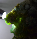11.6cms DRUZY CHRYSOCOLLA CALCITE QUARTZ LILY MINE PERU COPPER MINERAL DB60