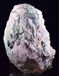 15cms GEM RHODOCHROSITE QUARTZ PYRITE GALENA PERU PINK CRYSTALS MINERAL RB203