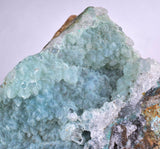 10cms DRUZY CHRYSOCOLLA QUARTZ LILY MINE PERU COPPER 2000 DISCOVERY DB81