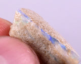 23 cts FIRE OPAL AUSTRALIA PRECIOUS BLUE FIRE OPAL COBBER MATRIX JEWELRY OB66
