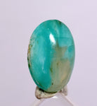 3ct GEM BLUE OPAL SCENIC CABOCHON PERU SEASCAPE PENDANT JEWELRY BB364