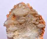 4 cms RED ORANGE ZEOLITE STILBITE LAUMONTITE CALCITE CRYSTALS PERU FB59