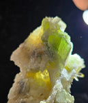 8.5cms AUGELITE CRYSTAL PERU DARK GREEN BRIGHT NEEDLE QUARTZ PASTO BUENO AB179