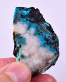 26grs GEM SILICA CHRYSOCOLLA SCENIC PERU CHALCEDONY COPPER MINERALS ROUGH SB189