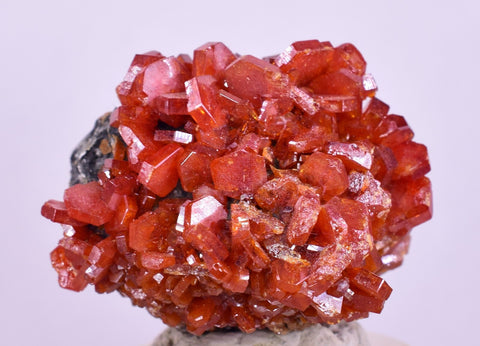 2.5cm VANADINITE HOLLANDITE CRYSTAL MIBLADEN MOROCCO  MINERAL SPECIMEN WB26