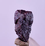 0.9cms PROUSTITE PYRARGIRITE CRYSTAL RUBY SILVER PERU UCHUCCHACUA MINE HB273