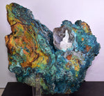 20cms QUARTZ CHRYSOCOLLA BOTRYOIDAL TENTADORA MINE PERU MINERAL SPECIMEN CB160