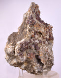14cms GEM SPHALERITE RUBY BLEND ON QUARTZ PYRITE CRYSTALS PERU MB141