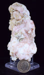 LOT 12 GEM PINK OPAL HYALITE PALYGORSKITE QUARTZ SCULPTURE BOTRYOIDAL PERU PB100