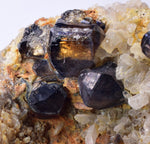 10.2cms TWIN CASSITERITE BRILLIANT CRYSTALS FACET GRADE  BOLIVIA MINERAL EB54