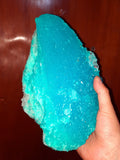 23cms NATURAL SKY BLUE SALAMMONIAC LECONTITE CHILE RARE CRYSTALS MINERAL UB207