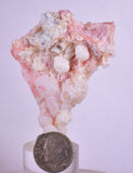 6cms GEM PINK OPAL HYALITE PALYGORSKITE QUARTZ SCULPTURE BOTRYOIDAL PERU PB44