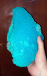 23cms NATURAL SKY BLUE SALAMMONIAC LECONTITE CHILE RARE CRYSTALS MINERAL UB207