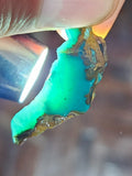 3.4grs GEM SILICA CHRYSOCOLLA LILY MINE PERU CHALCEDONY QUARTZ BLUE ROUGH SB157