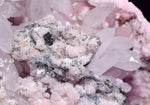 10cms RHODOCHROSITE ROSETTE QUARTZ PERU PINK CRYSTALS NEEDLES MINERAL RBZ418